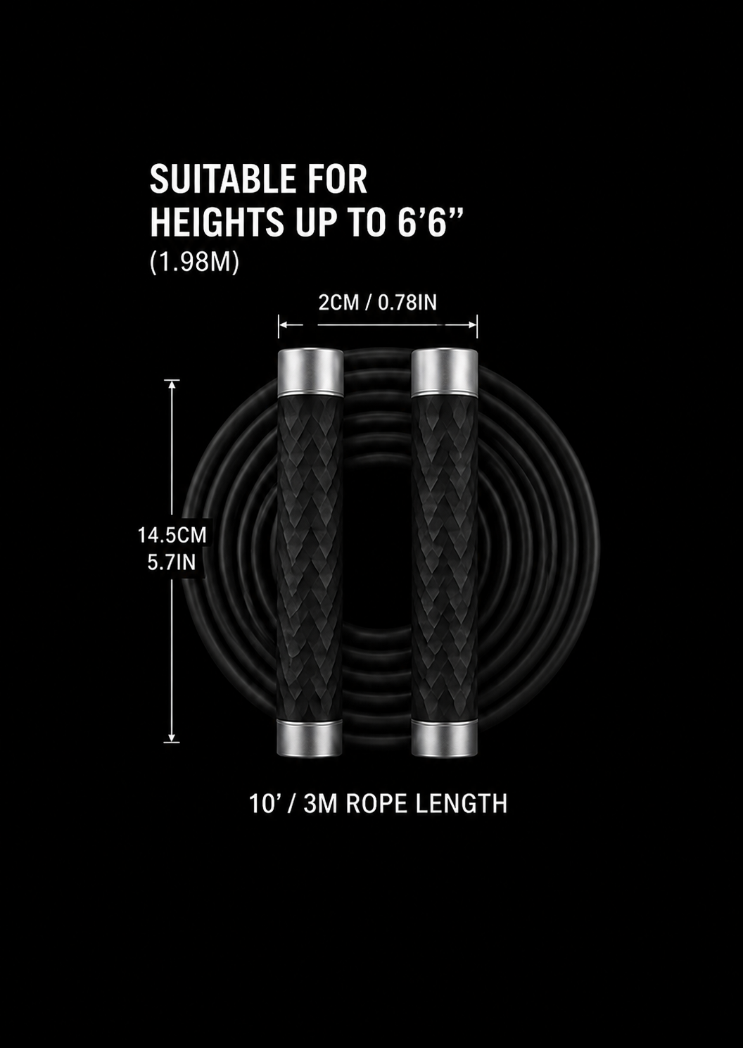 Adjustable Weighted Jump Rope