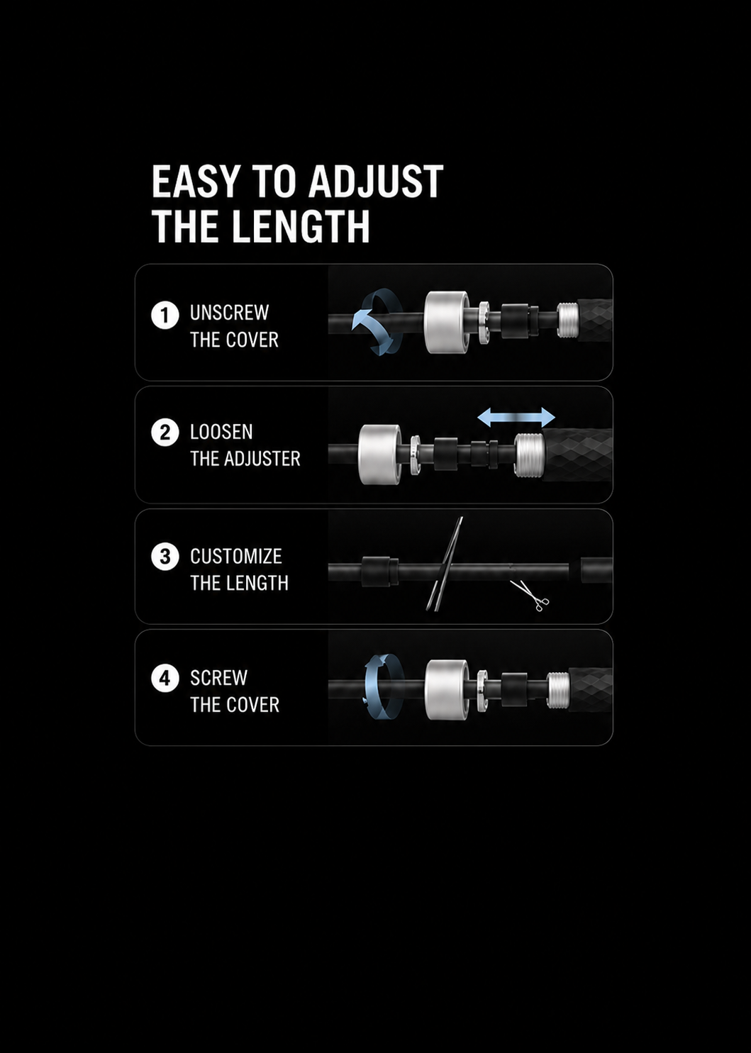 Adjustable Weighted Jump Rope